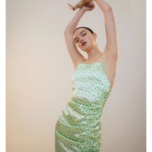 Zara satin effect dress